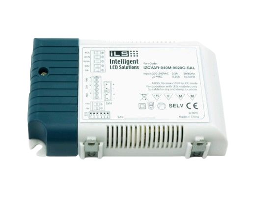 Intelligent LED Solutions IZCVAR-040M-9020C-SAL LED Driver, 180/295 V ac 1050 mA Enclosed Plastic Case