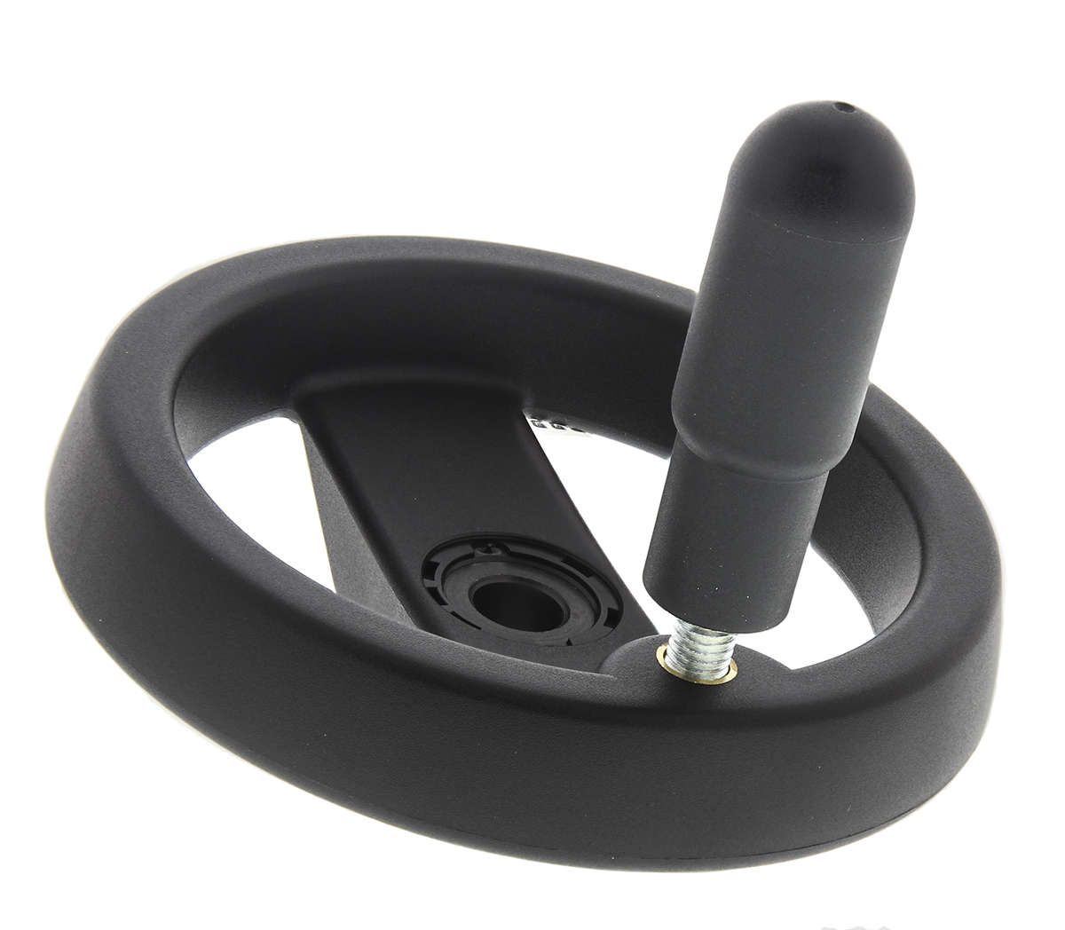 Elesa Black Technopolymer Hand Wheel, 124mm diameter