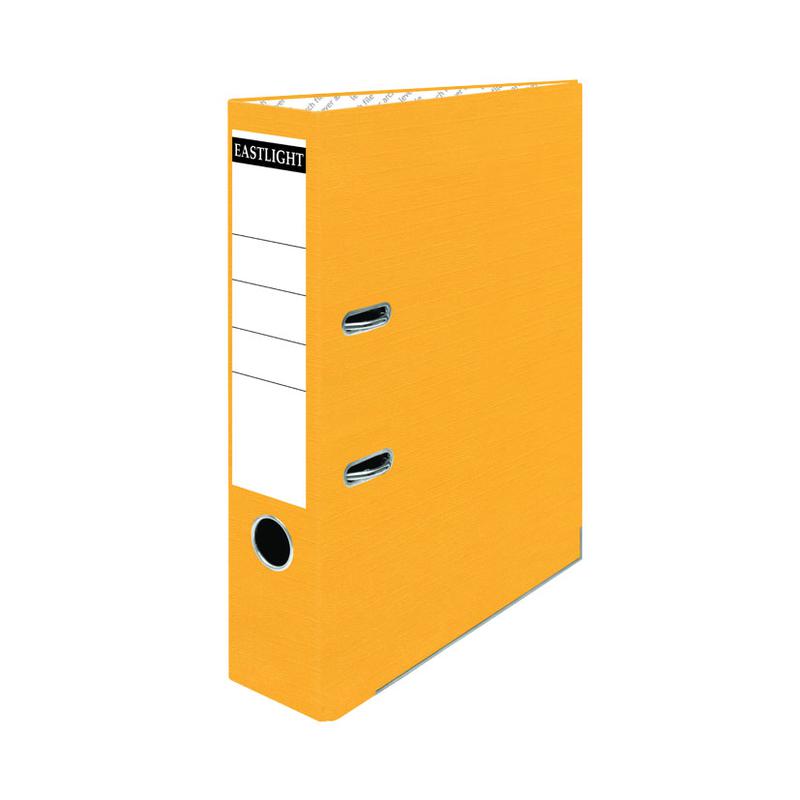PLASTOREG Yellow A4 Lever Arch Clip File, Ring Binder