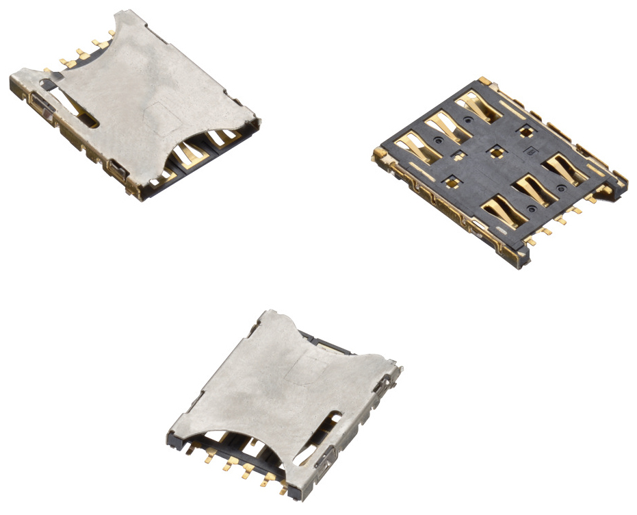 Wurth Elektronik 7 Way Nano Sim Memory Card Connector With Solder Termination
