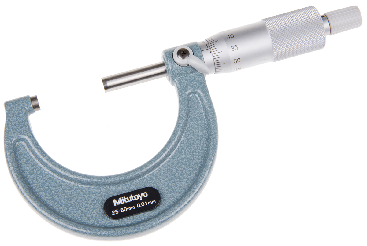 Mitutoyo 103-138 External Micrometer, Range 25 mm →50 mm
