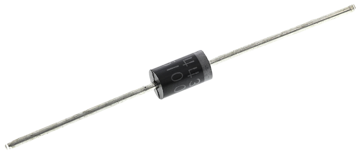 DiodesZetex 100 V 5 A Diode Schottky 2-Pin DO-201AD SB5100-T