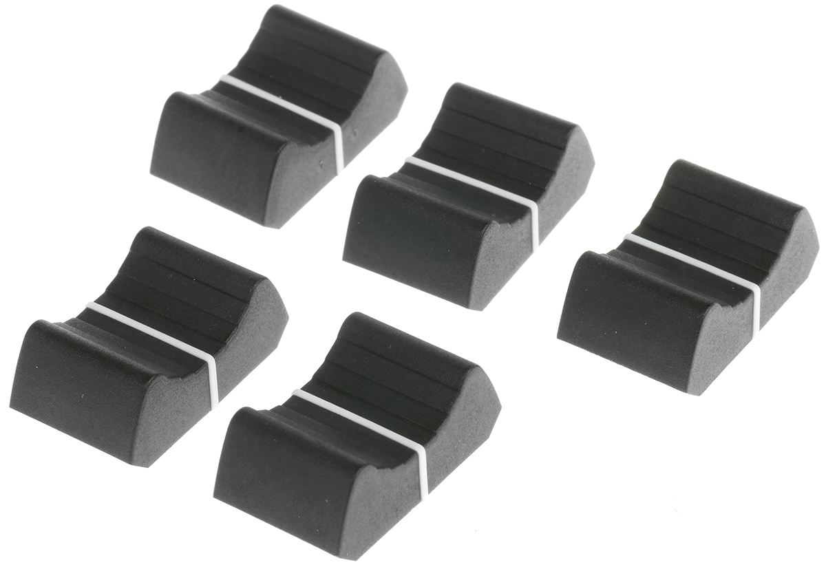 Sifam Black Potentiometer Knob Tang, 4/02 LK150 08