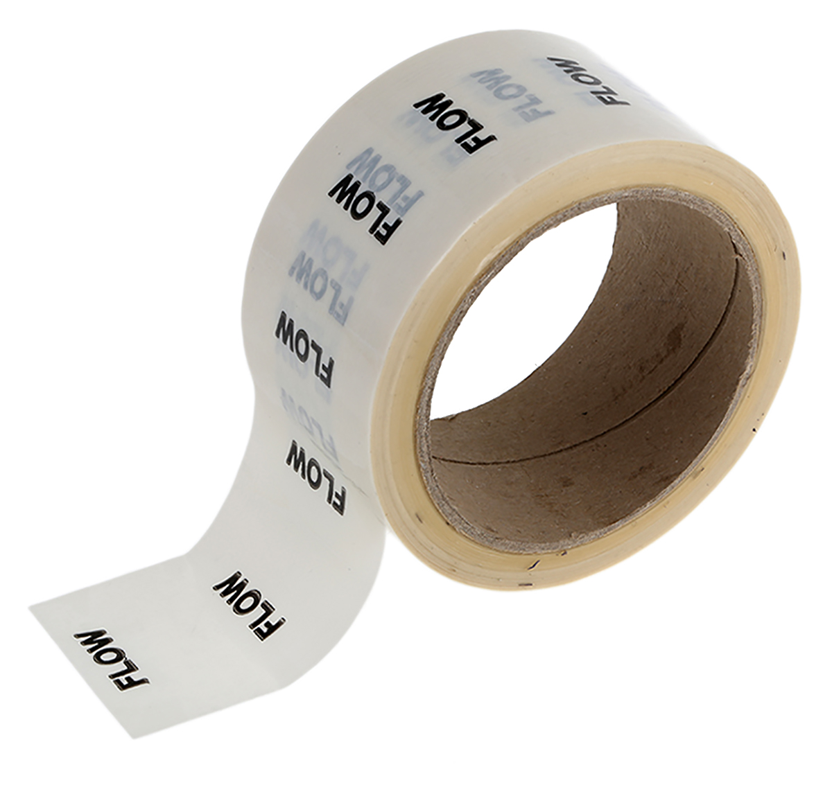 RS PRO White PP, Vinyl Pipe Marking Tape, text Flow, Dim. W 50mm x L 33m