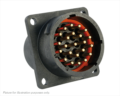 Souriau Sunbank by Eaton Circular Connector, 23 Contacts, Flange, Standard Connector, Plug, Male, IP68, IP69K, UTS