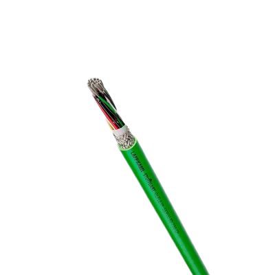 Lapp ÖLFLEX SERVO FD Control Cable, 8 Cores 0.25 mm² 24 AWG, 50 m, Screened Stranded, Green Polypropylene Sheath