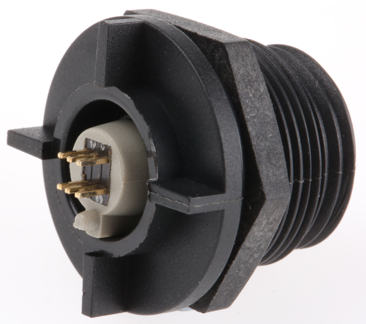 Bulgin Straight, Through Hole, Socket Type Micro AB 2.0 IP68 USB Connector