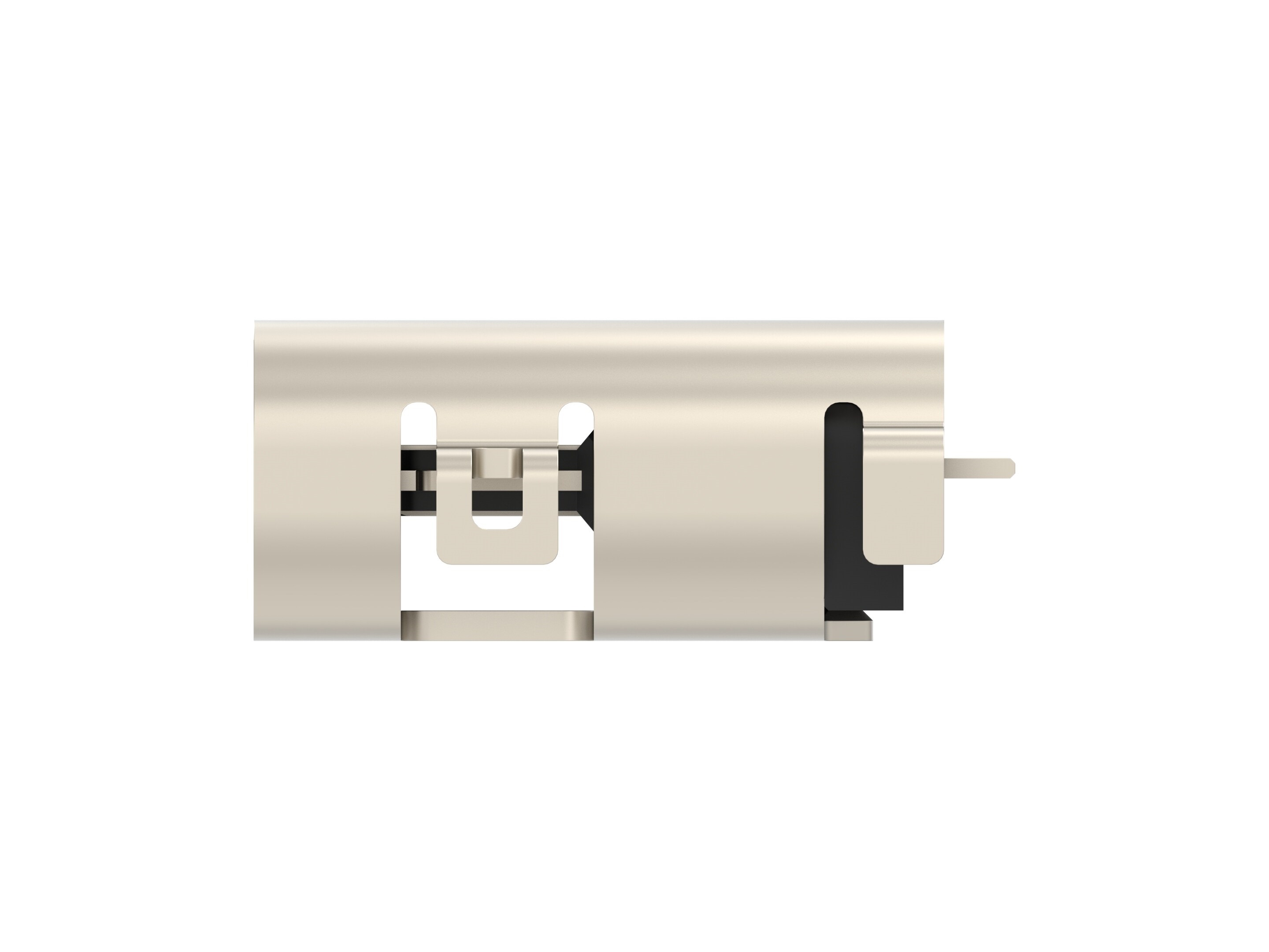 TE Connectivity Straight, Mid Mount, Receptacle- Single Port Type C 2 USB C Connector