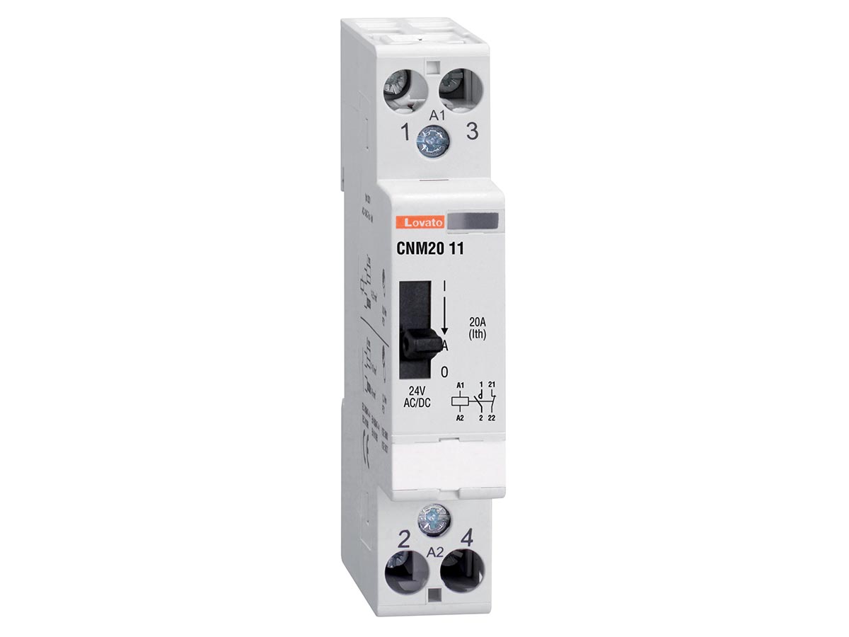Lovato Contactor, 220 → 230 V ac Coil, 2-Pole, 20 A, 2NO, 110 V ac