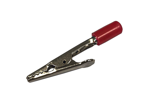 RS PRO Crocodile Clip, Nickel Plated Contact, 4A, Red