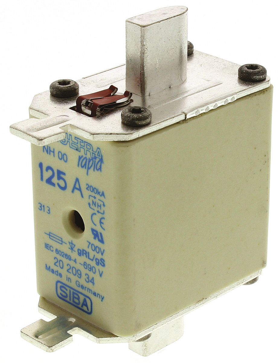 SIBA 125A NH Fuse, NH00, 690V ac