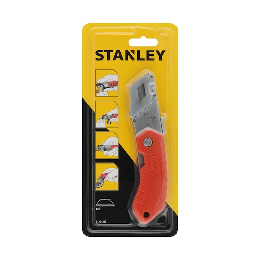 Stanley Safety Knife with Straight Blade, Retractable
