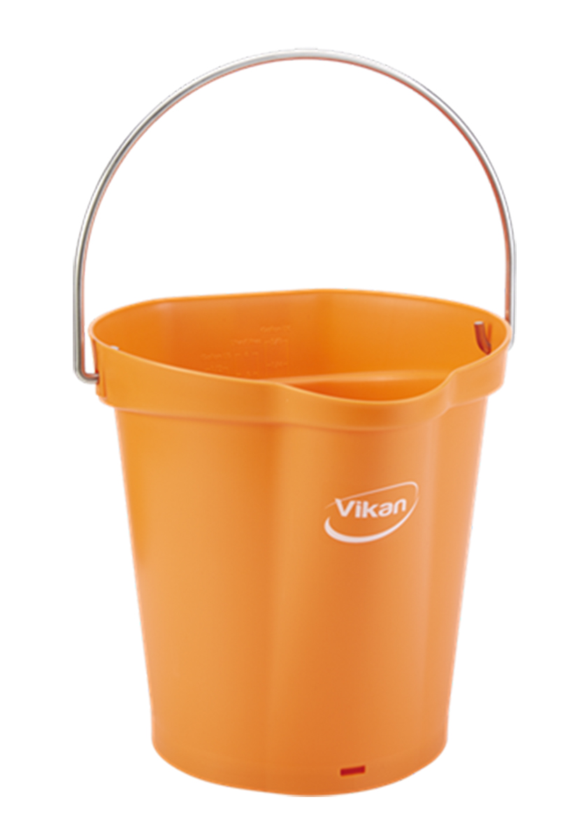 6L Plastic Orange Bucket With Handle