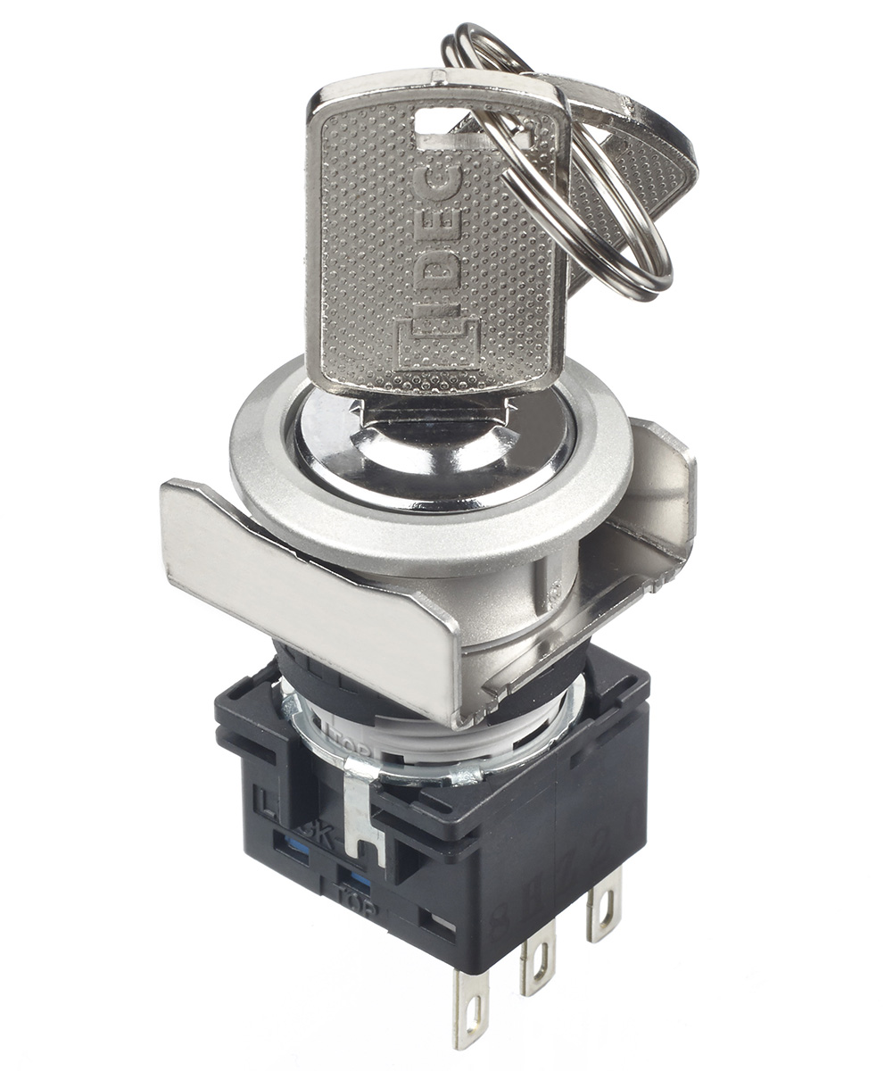 Idec Black Round Push Button Switch