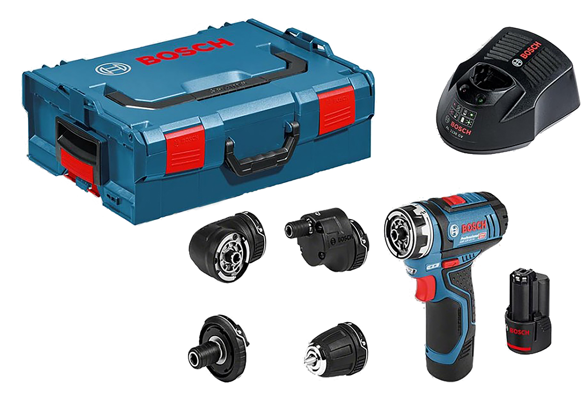 Bosch GSR Quick Change 12V Cordless Drill Driver Li-Ion, Type G - British 3-Pin