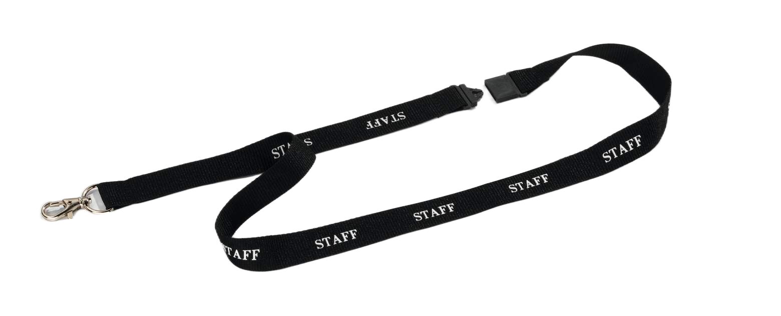 Durable Black Lanyard With Lanyard