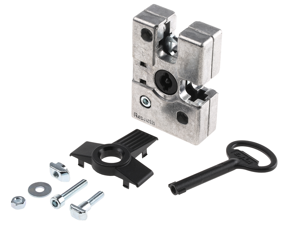 Bosch Rexroth Die Cast Aluminium Door Lock, 8mm Slot, 30 mm, 45 mm Strut Profile