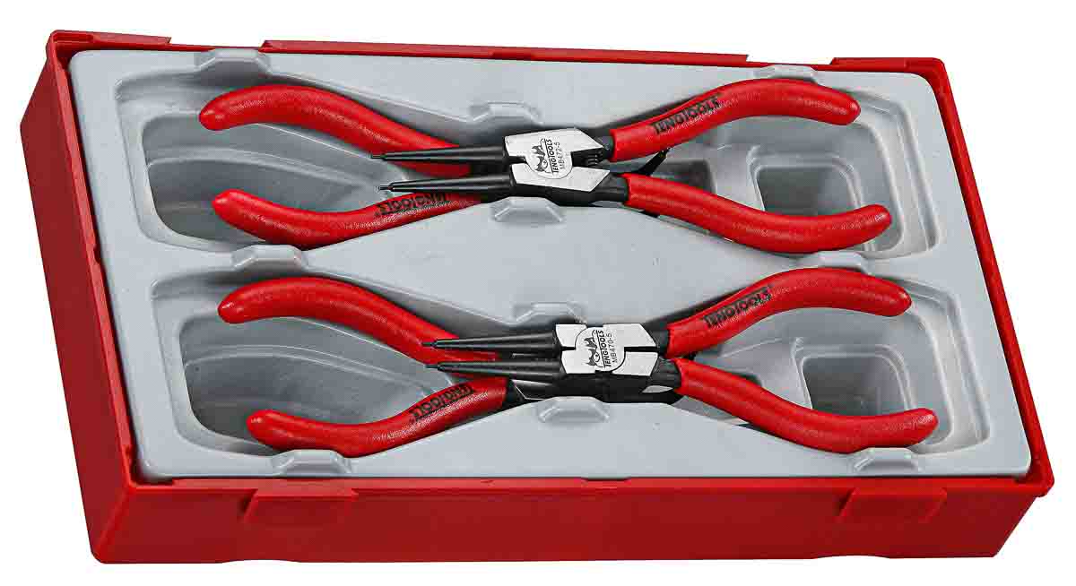 Teng Tools 4-Piece Circlip Plier Set, 250 mm Overall