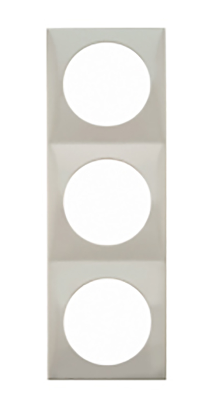 Berker White 3 Gang Light Switch Cover