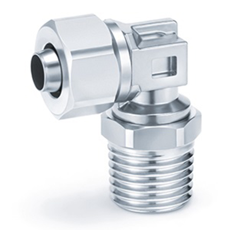 SMC KFG Series Elbow Fitting, Push In 6 mm, Threaded-to-Tube Connection Style