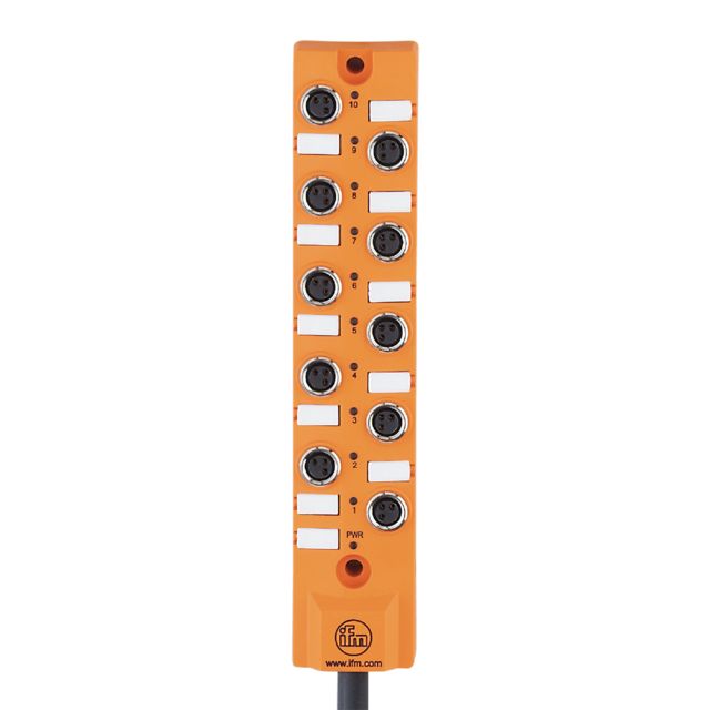 ifm electronic EBC Series Sensor Box, M8, 500mm cable, 10 port