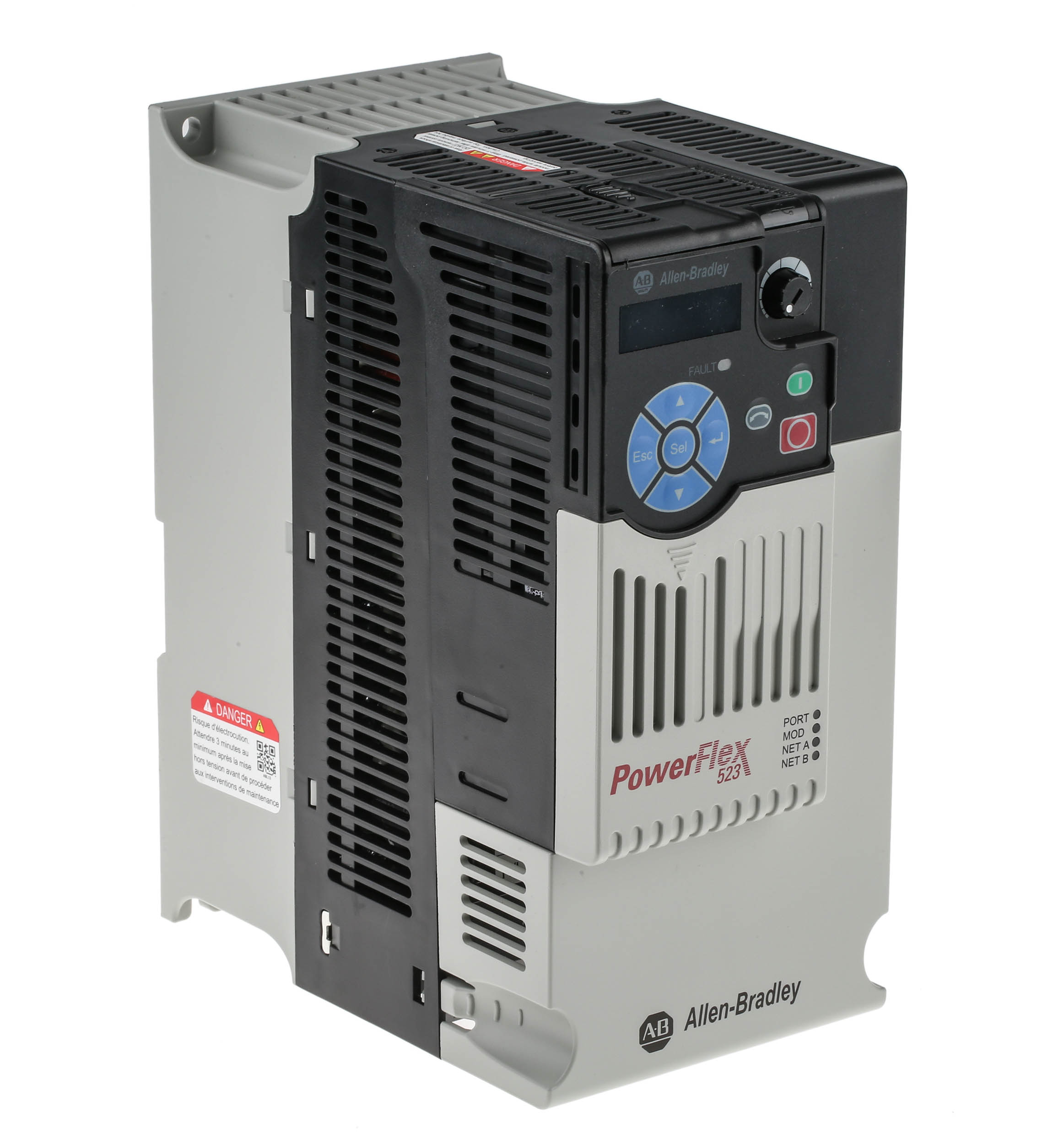 Allen Bradley Inverter Drive, 7.5 kW, 3 Phase, 400 V ac, 17 A, PowerFlex 523 Series