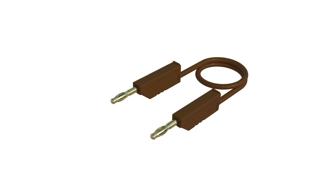 Hirschmann Test & Measurement Test Probes, 32A, 60V dc, Brown, 1m Lead Length
