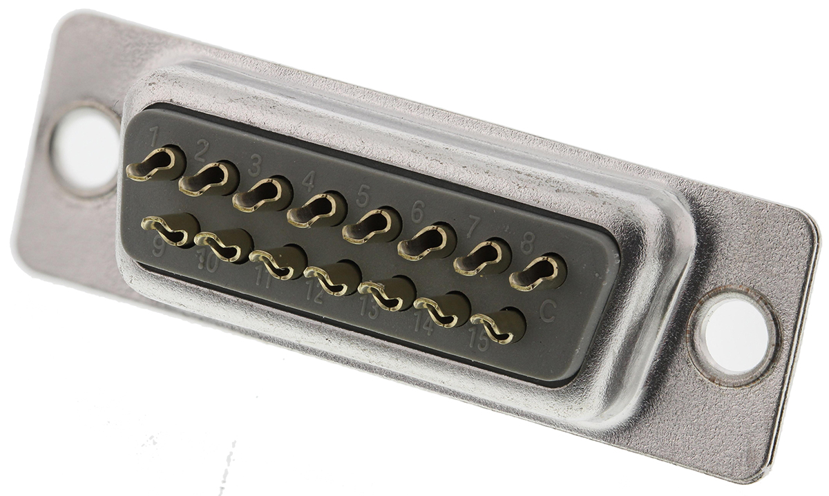 ASSMANN WSW A-DF 15 Way Panel Mount D-sub Connector Socket