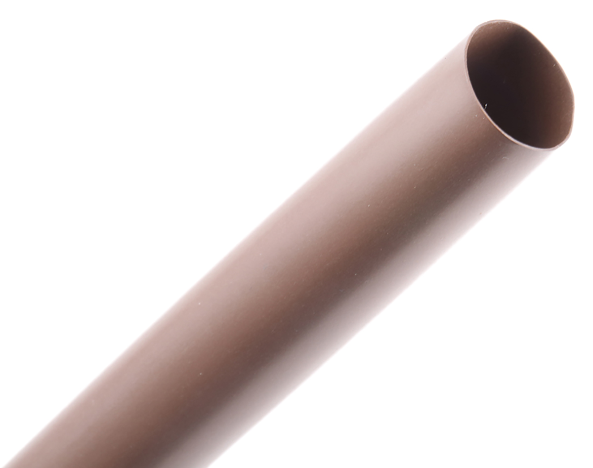 TE Connectivity Heat Shrink Tubing, Brown 12.7mm Sleeve Dia. x 1.2m Length 2:1 Ratio, RNF-100 Series