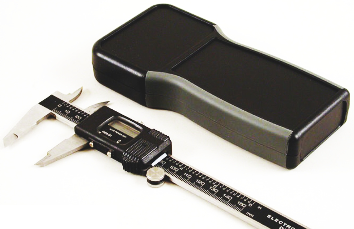 Hammond 1553 Series Black Flame Retardant ABS Handheld Enclosure, IP54, 165 x 80 x 28mm