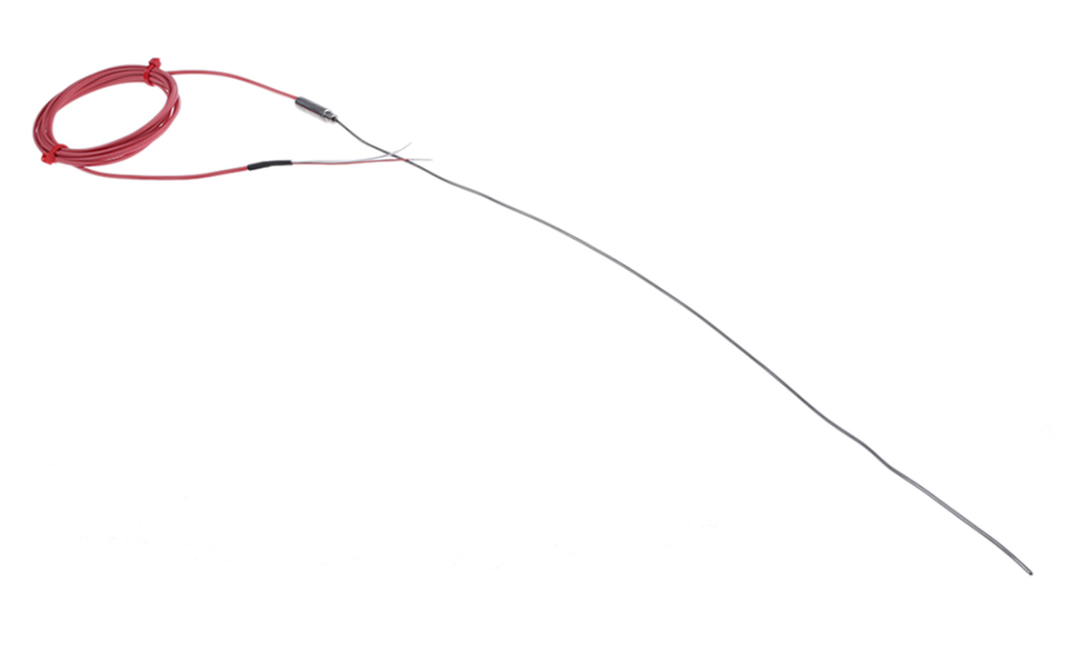 RS PRO Type N Mineral Insulated Thermocouple 500mm Length, 1.5mm Diameter → +1250°C