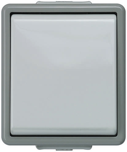 Siemens Grey Push Button Light Switch, 1 Way, 1 Gang, Delta