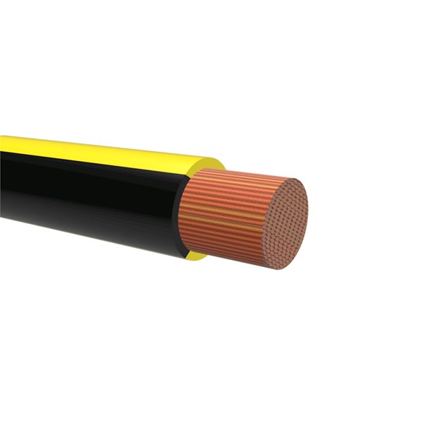 NEMIQ 50992 Series Black/Yellow 0.75 mm² Hook Up Wire, 1, 55m, PVC Insulation, 50992-14-100
