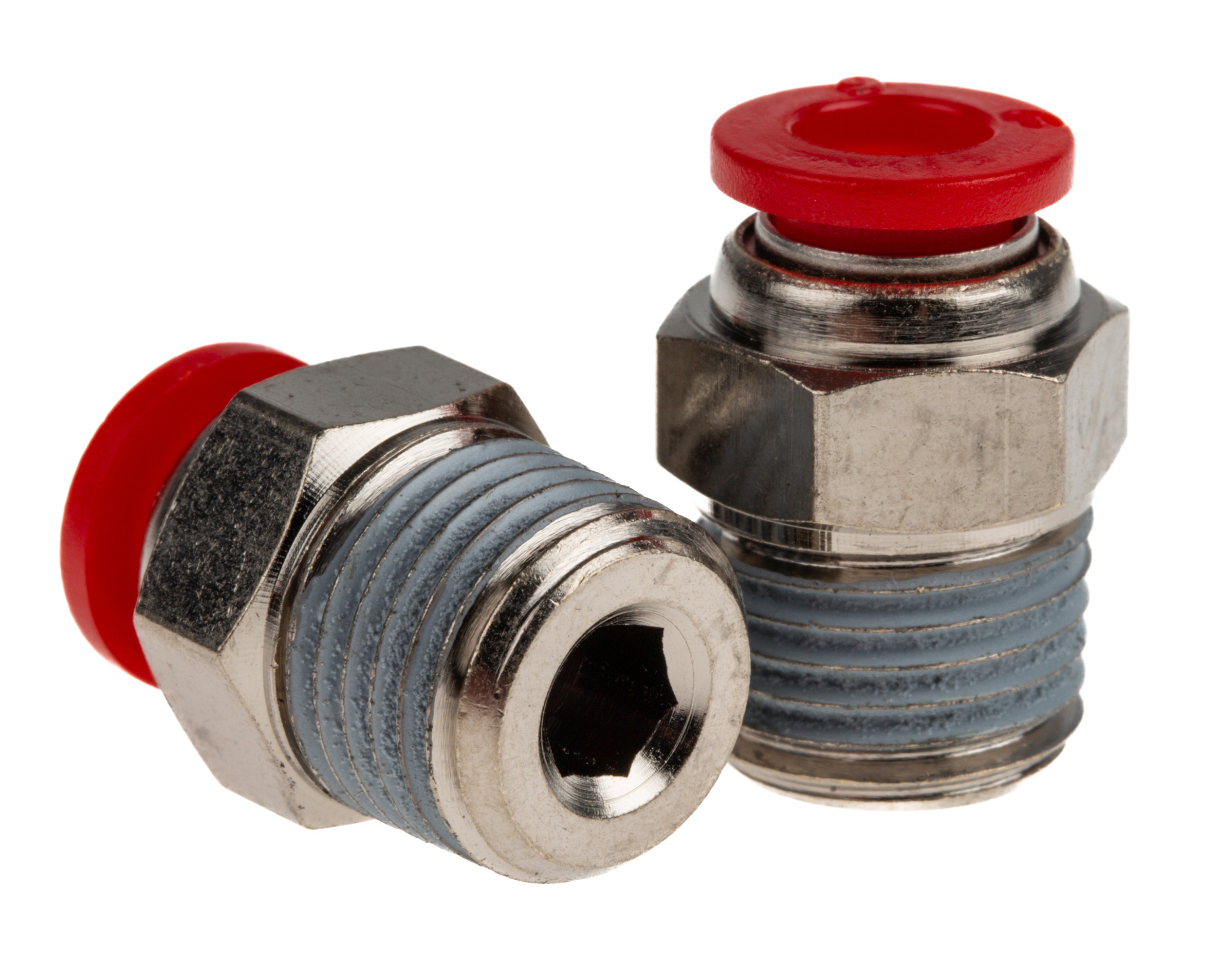Norgren Straight Threaded Adaptor, Push In 6 mm to R 1/4, Threaded-to-Tube Connection Style
