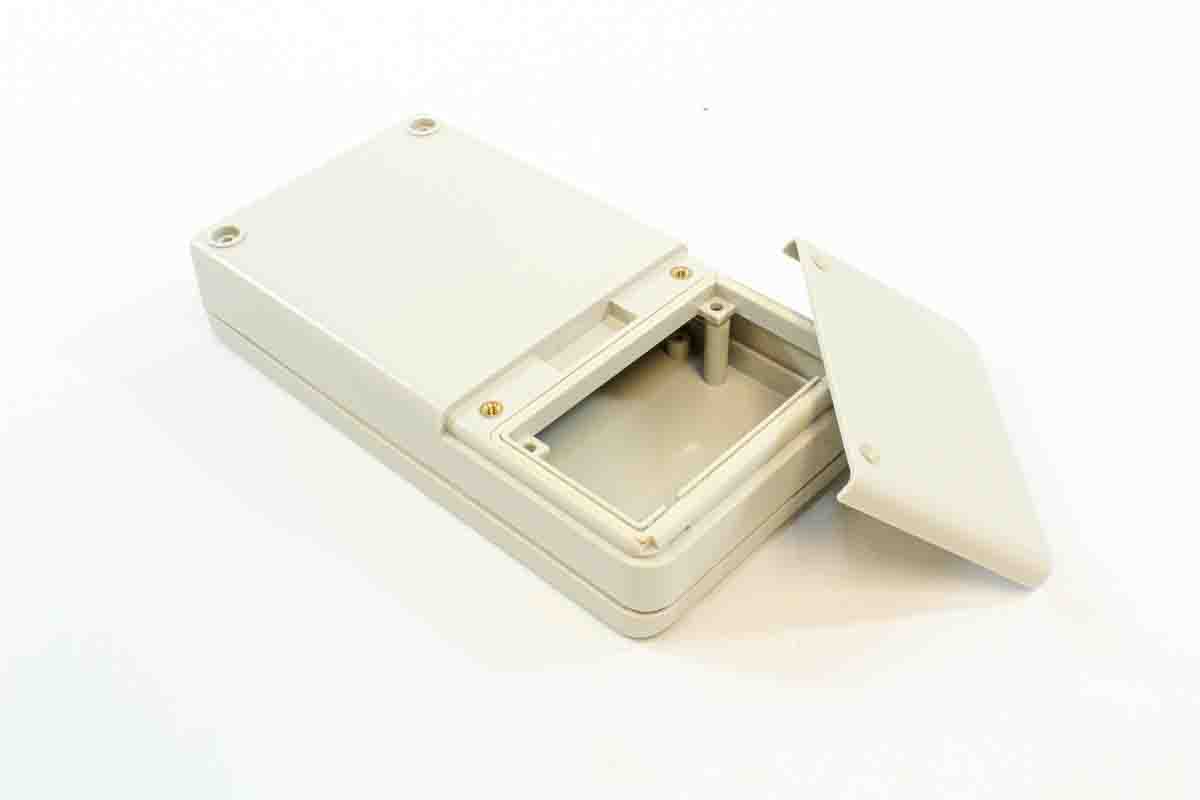 RS PRO ABS Hand Held Enclosure, Integral Battery Compartment, IP65, 160 x 84 x 30mm