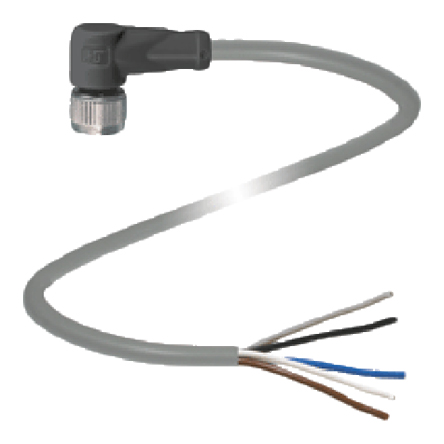 Pepperl + Fuchs Female 5 way M12 to 5 way Free End Sensor Actuator Cable, 2 m
