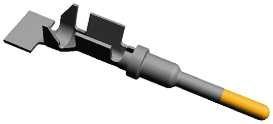 TE Connectivity AMPSEAL 16 Series Male Crimp Terminal, 18AWG Min, 14AWG Max