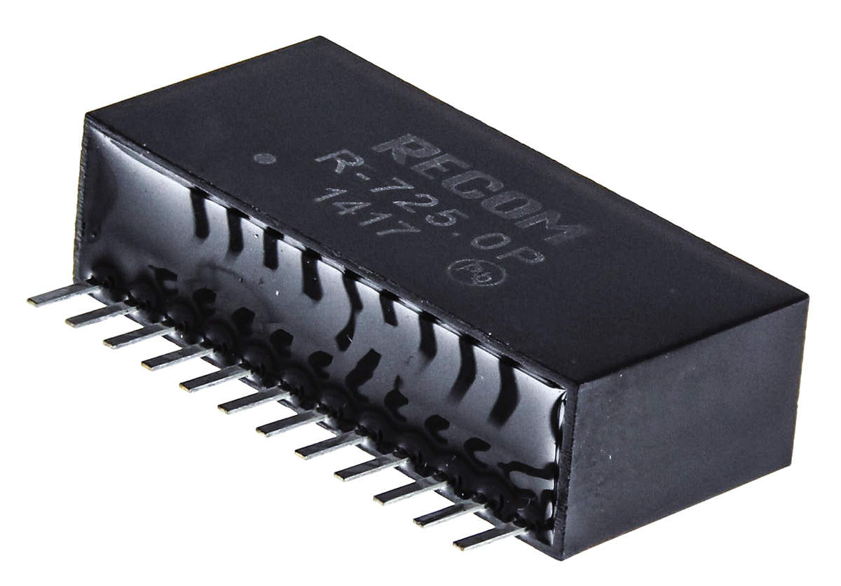 Recom Switching Regulator, Through Hole, 5V dc Output Voltage, 6.5 → 28V dc Input Voltage, 2A Output Current, 1