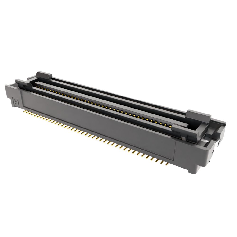 HARWIN FLECTO Series Vertical Surface PCB Header, 80 Contact(s), 0.8 mm Pitch, 2 Row, Shrouded
