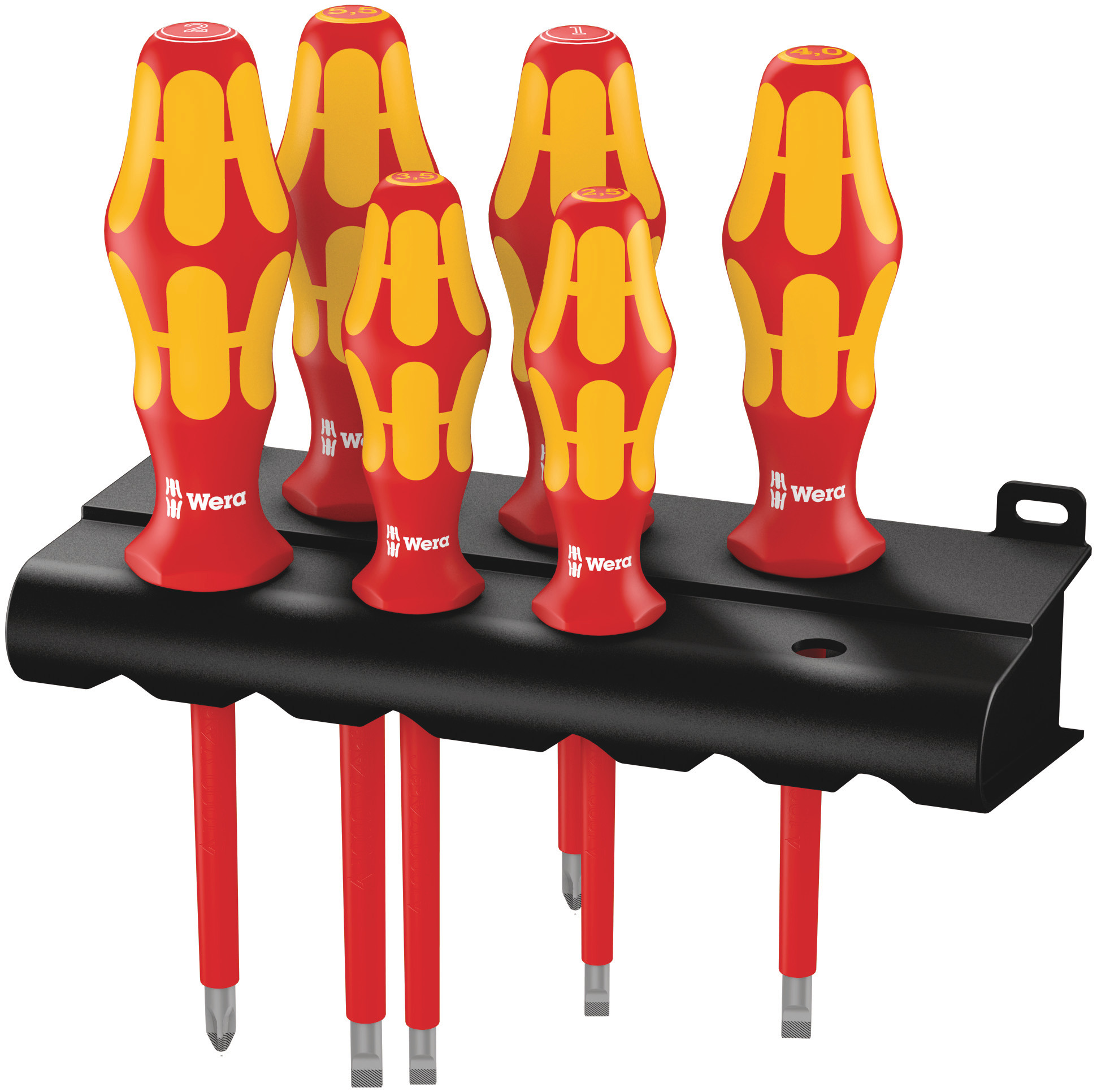 Wera Phillips; Slotted Insulated Screwdriver Set, 6-Piece