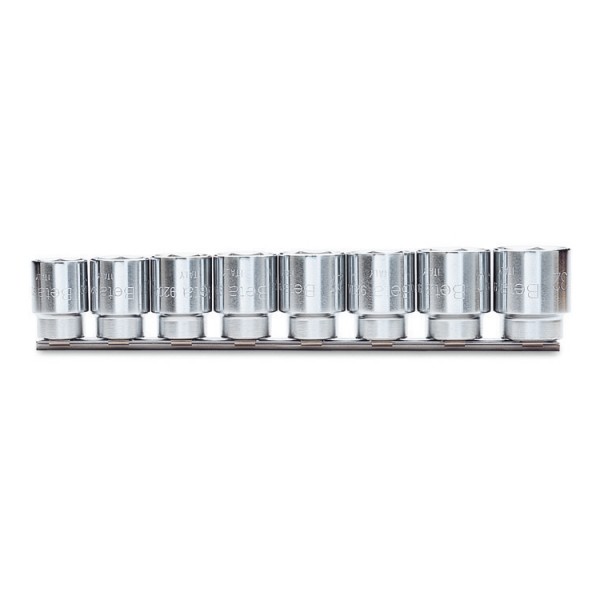 BETA 8-Piece Metric 1/2 in Standard Socket Set , 6 point