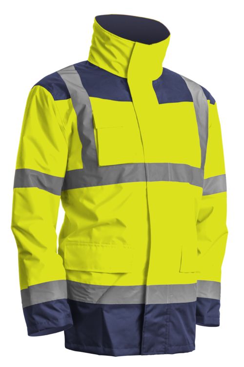 Coverguard KANATA Yellow/Navy Unisex Hi Vis Parka, XXXL