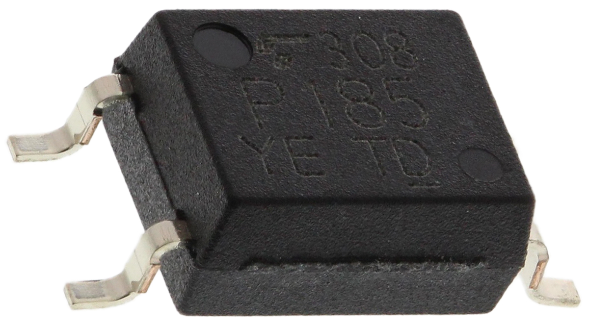 Toshiba, TLP185(Y,SE DC Input Transistor Output Optocoupler, Surface Mount, 4-Pin SOIC