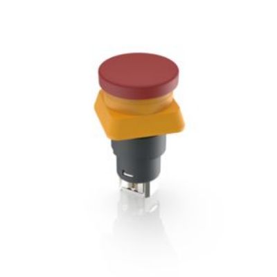 RAFI LUMOTAST 25 Series Latching Emergency Stop Push Button, 25mm Cutout, IP65