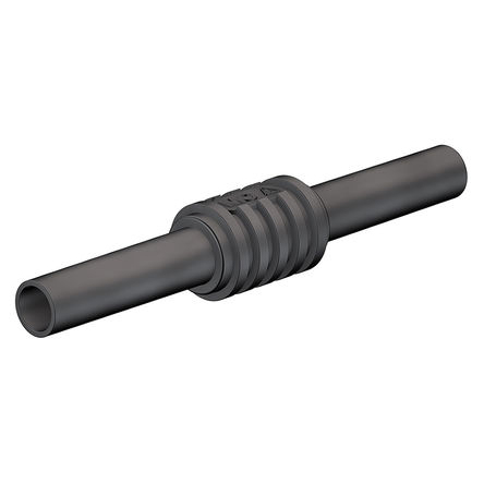 Staubli Black, Female Banana Coupler With Brass contacts and Nickel Plated - Socket Size: 4mm