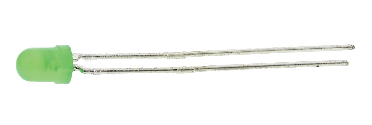 Vishay2.4 V Green LED 3mm Through Hole, TLHG4400
