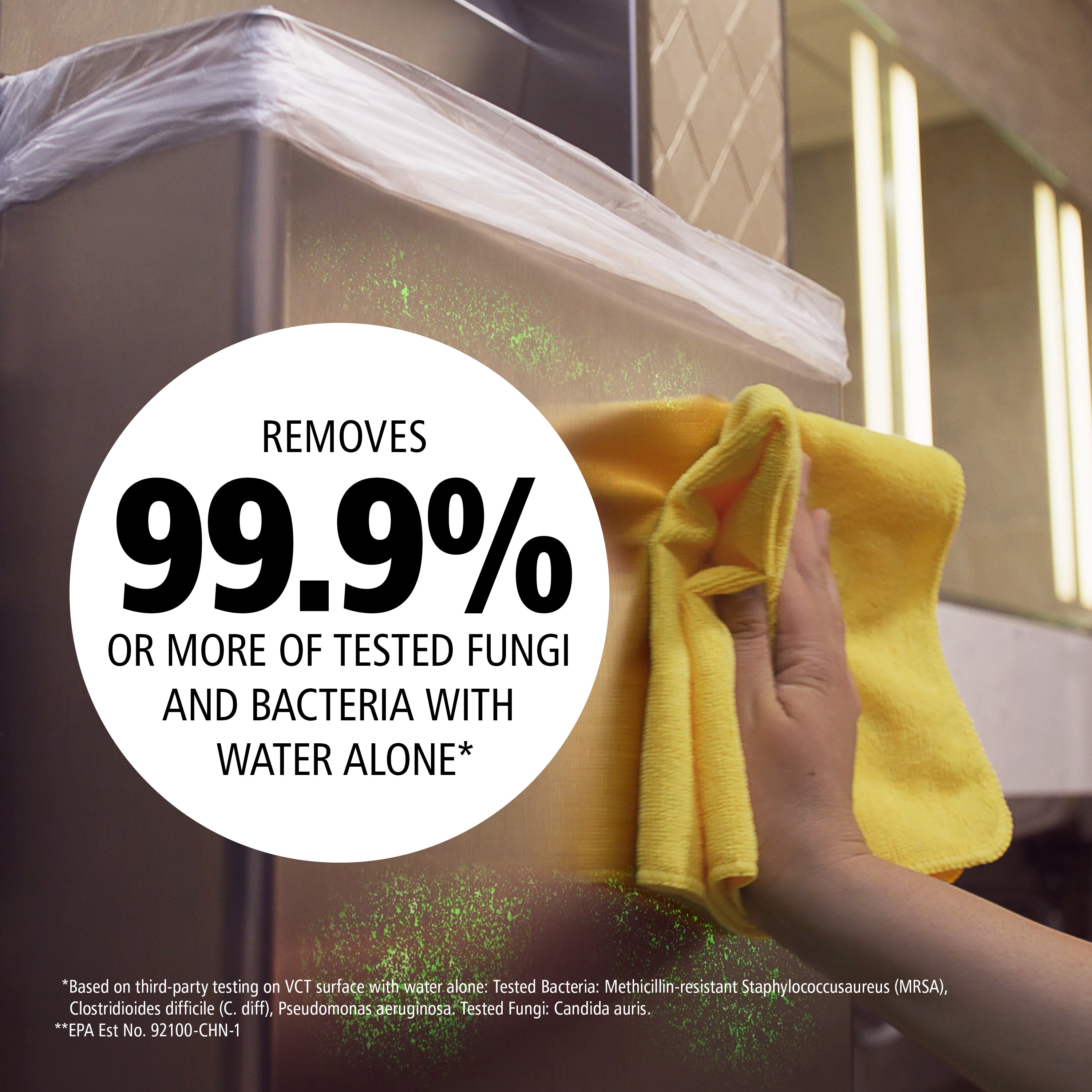 Rubbermaid Commercial Products HYGEN MF R-40 Cloth Red Microfibre Cloths for Wet/Dry, Case of 24, 30.48 x 30.48cm,