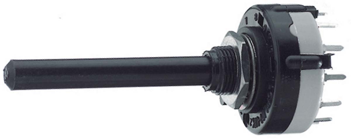 Lorlin, 4 Position 3PST Rotary Switch, 150 mA, Solder