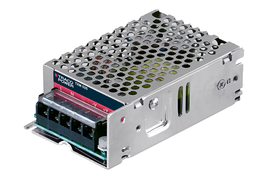 TRACOPOWER Switching Power Supply, TXM 035-115, 15V dc, 2.4A, 35W, 1 Output, 90 → 264V ac Input Voltage