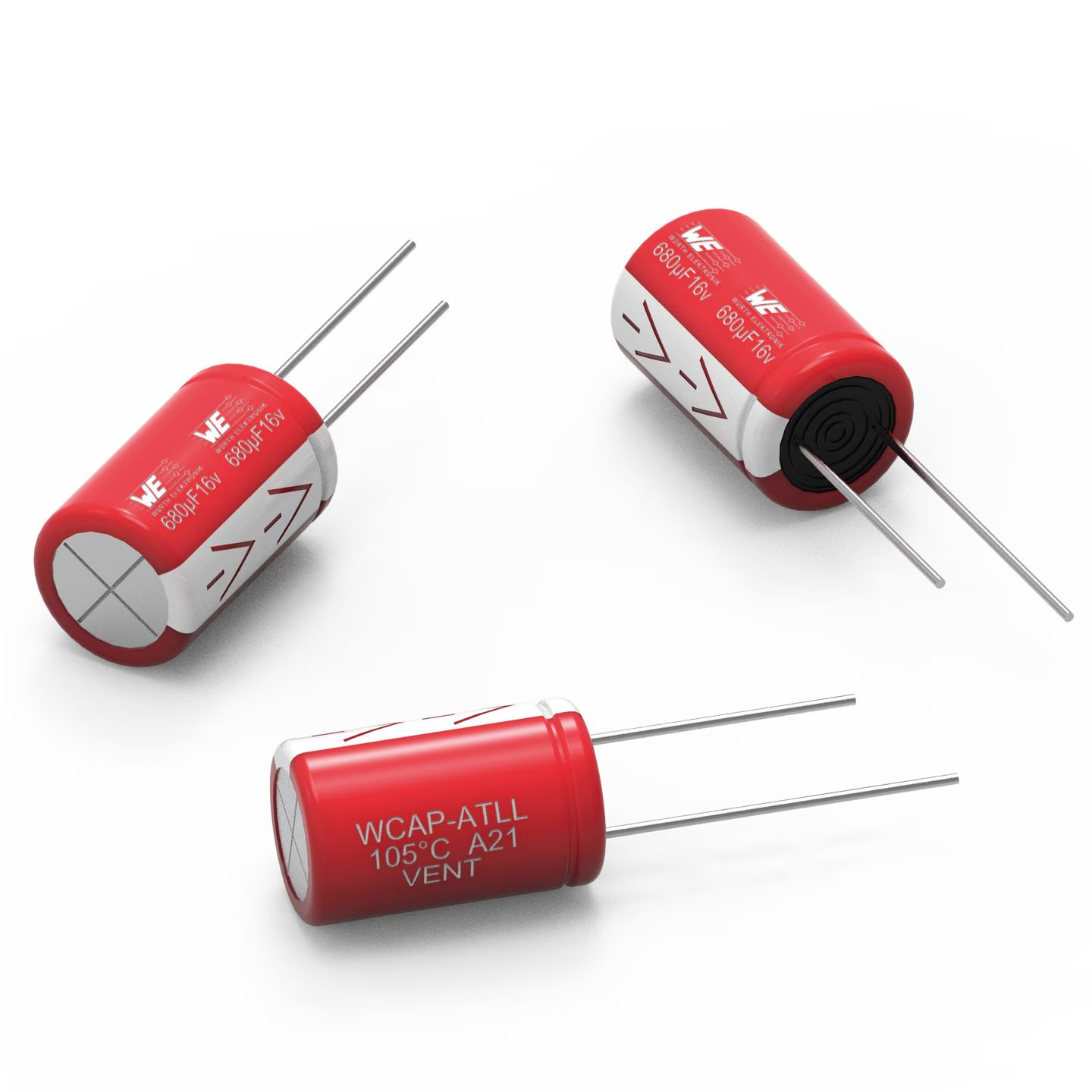 Wurth Elektronik 1000μF Aluminium Electrolytic Capacitor 35V - 860160578032